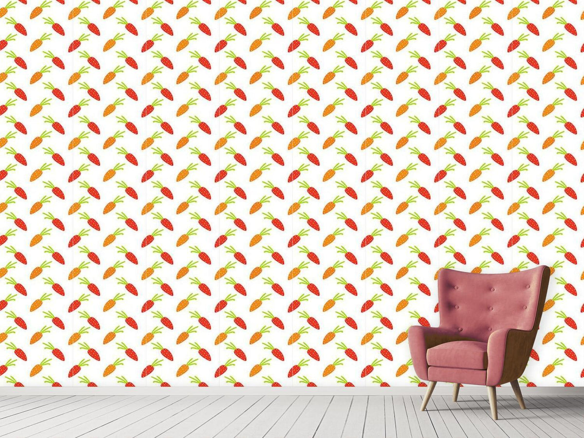 patterned-wallpaper-carrots