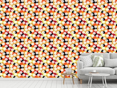 patterned-wallpaper-aboriginal-colors