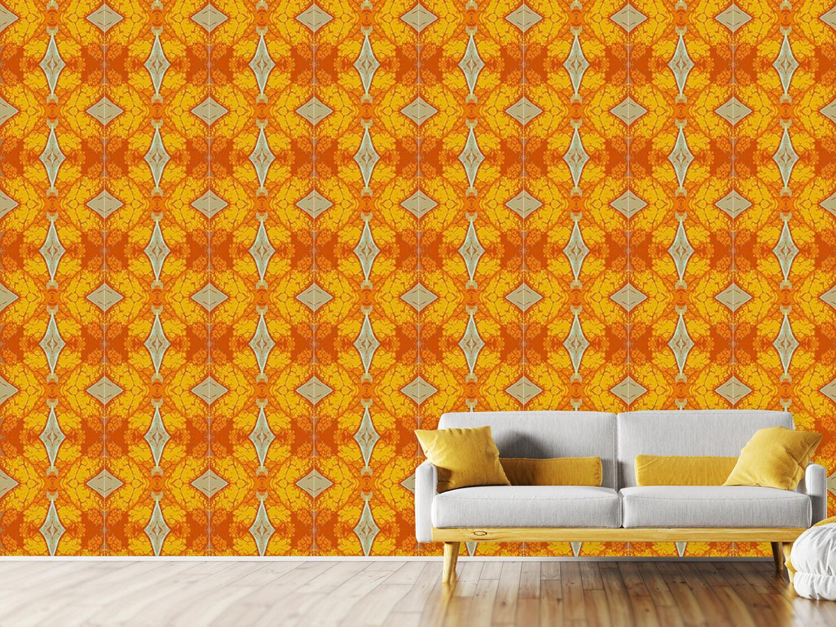 patterned-wallpaper-checks-in-gold-rush