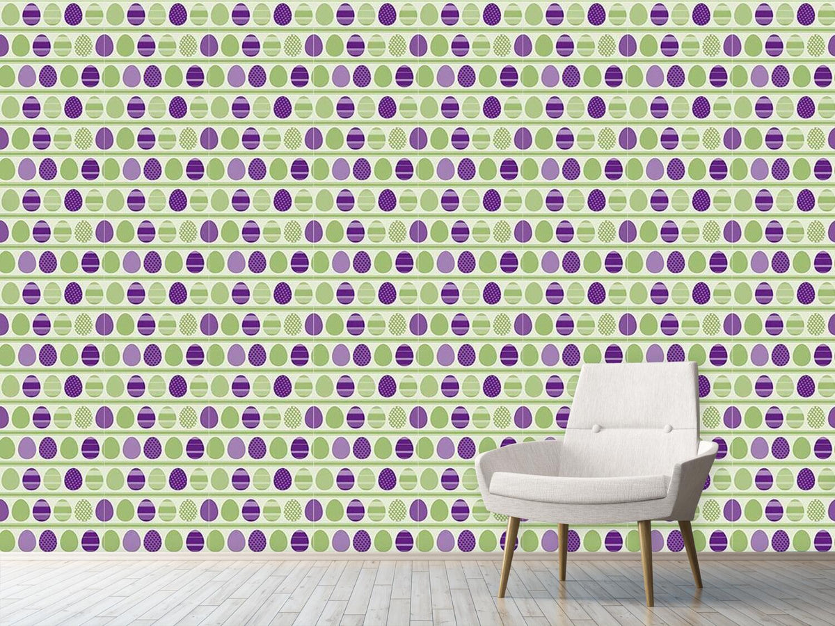 patterned-wallpaper-green-easteregg-stripes