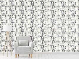 patterned-wallpaper-key-to-my-heart