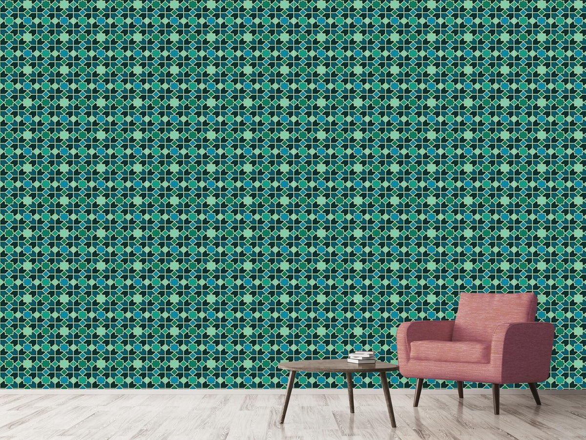 patterned-wallpaper-morocco-teal