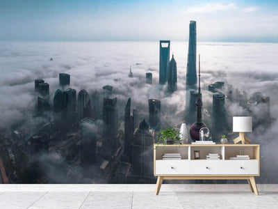 photo-wallpaper-shanghai-in-the-fog-from-above