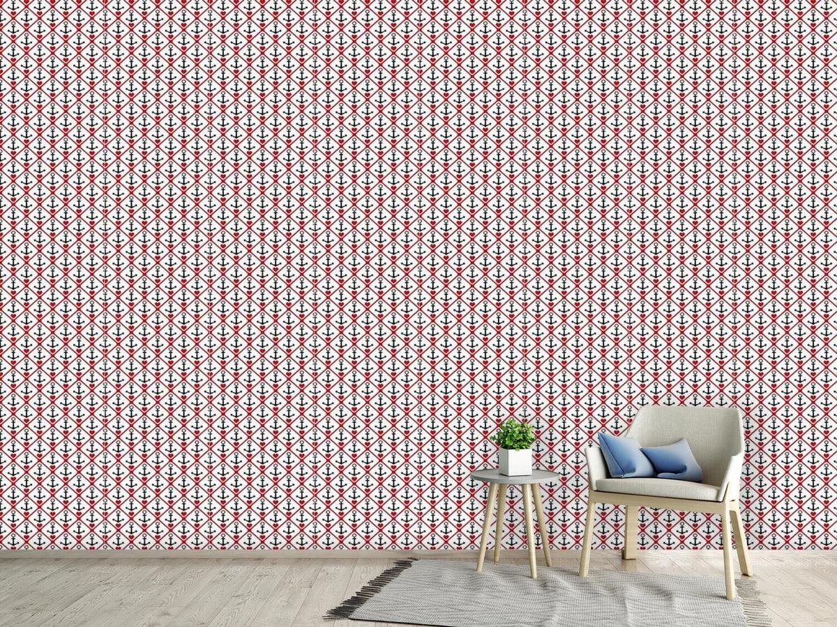 patterned-wallpaper-heart-and-anchor