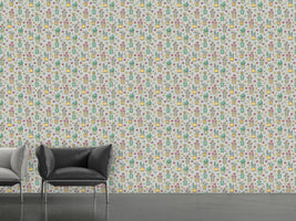 patterned-wallpaper-potted-plants-and-flowers