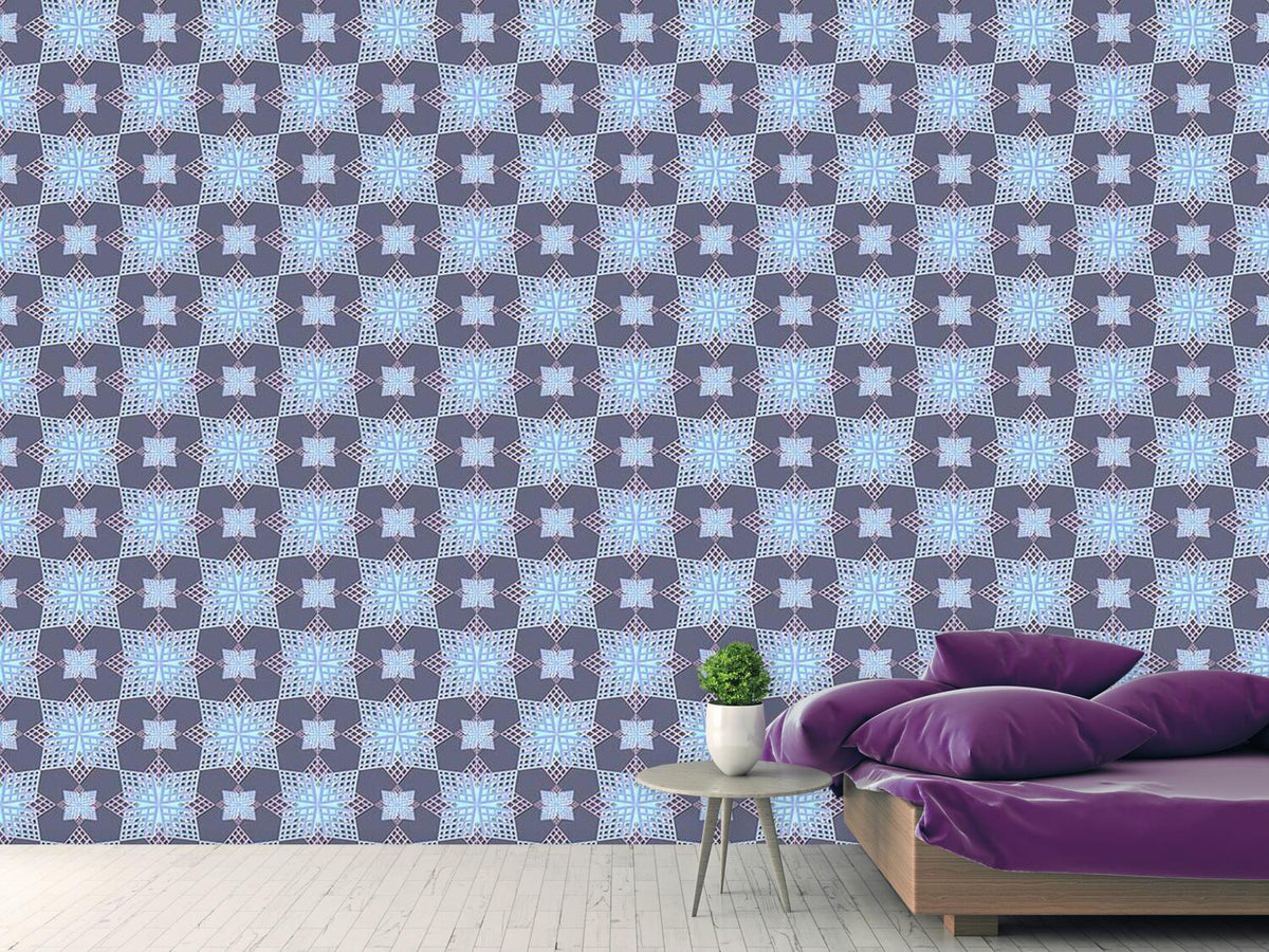 patterned-wallpaper-grid-stars