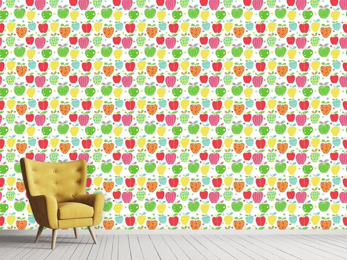 patterned-wallpaper-apple-art