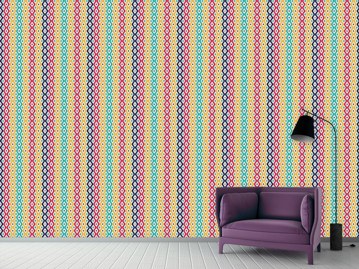 patterned-wallpaper-check-decor