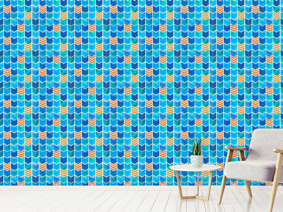 patterned-wallpaper-water-color-zigzag