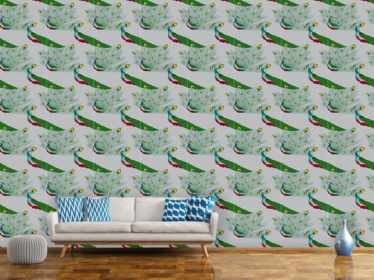 patterned-wallpaper-peacock-show