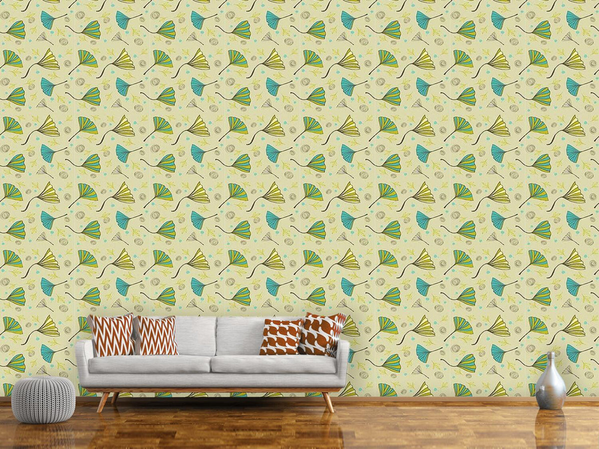 patterned-wallpaper-ginkgo-biloba