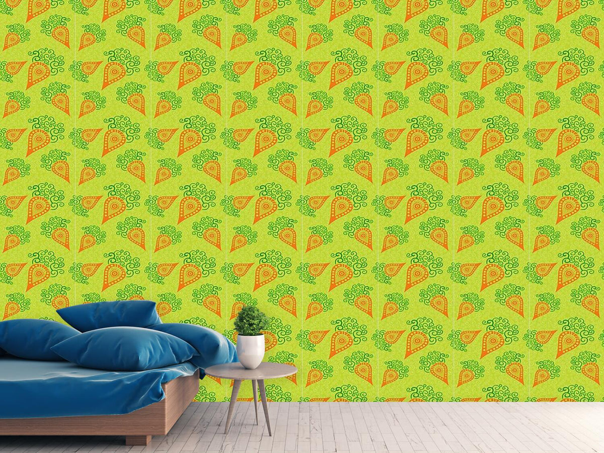 patterned-wallpaper-filigree-baby-carrots