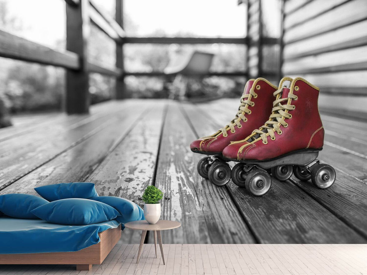 photo-wallpaper-retro-roller-skates