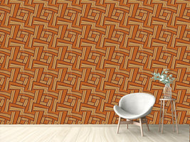 patterned-wallpaper-maze-brown