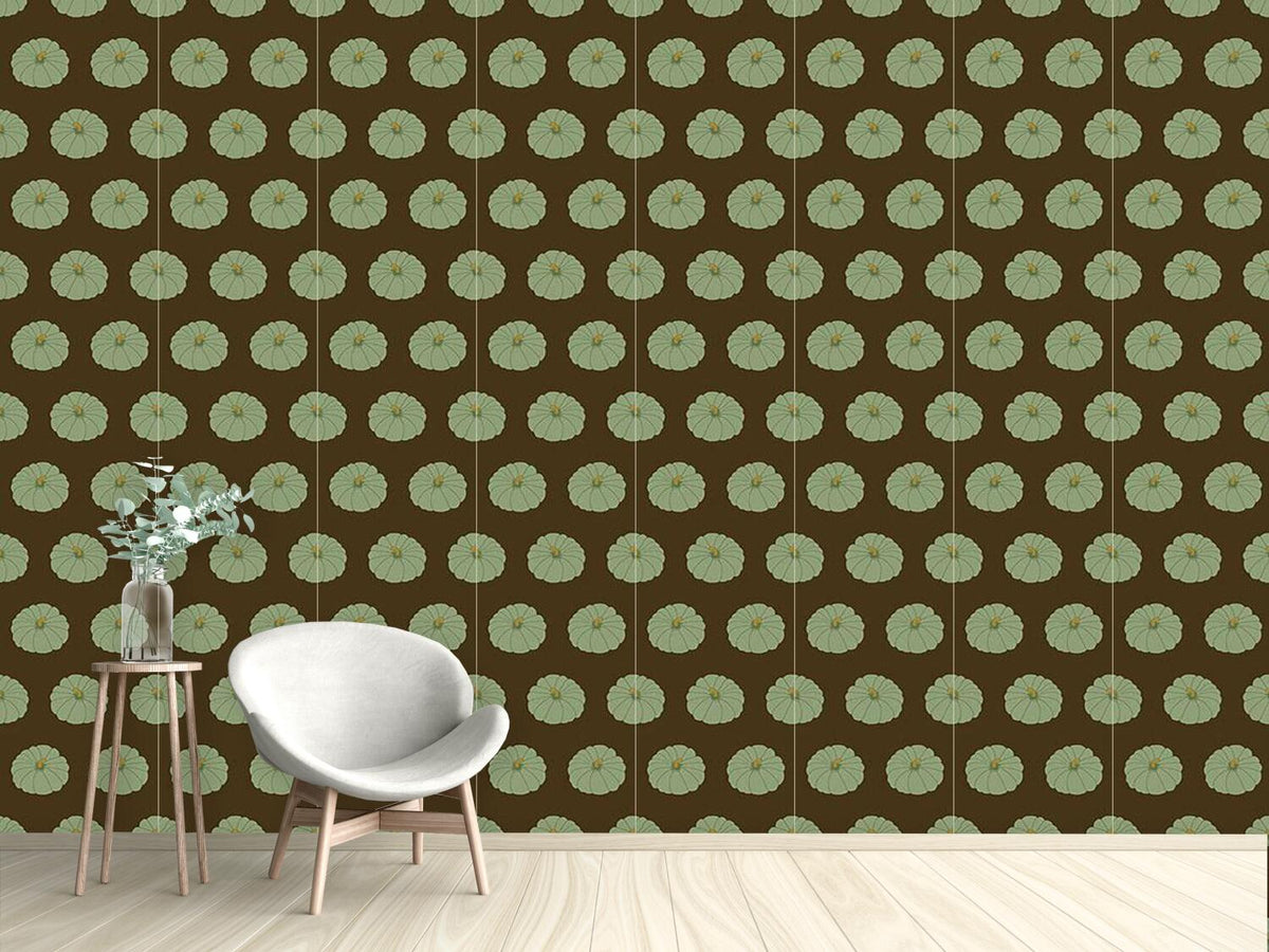 patterned-wallpaper-decorative-gourd-brown