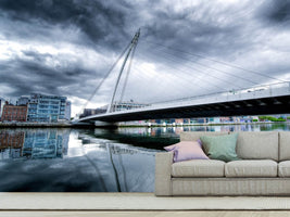 photo-wallpaper-samuel-beckett-bridge-with-clouds