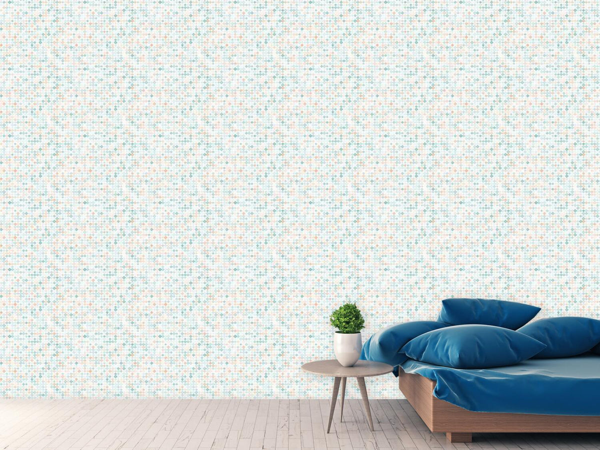 patterned-wallpaper-delicate-diamond-mosaic