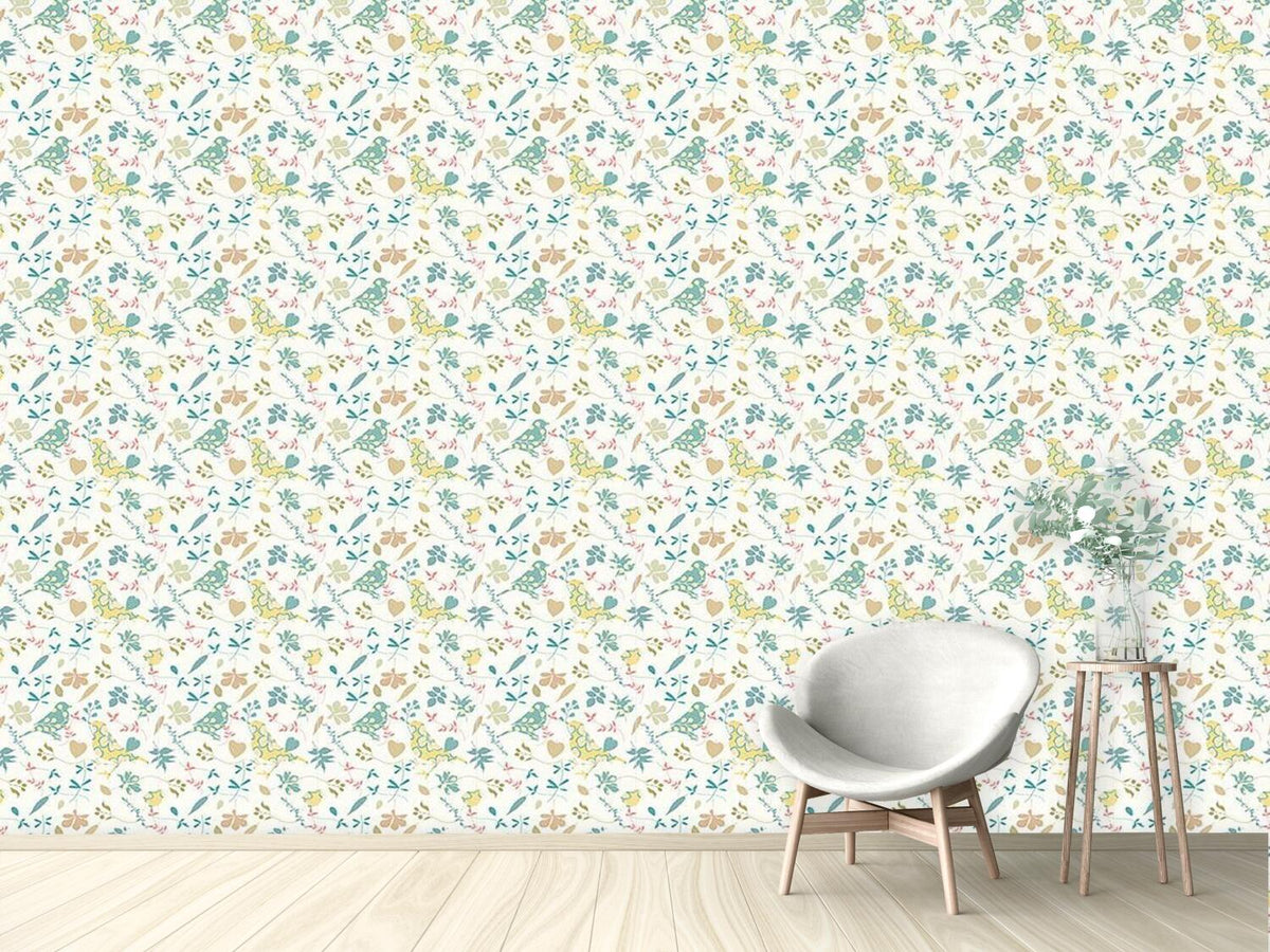 patterned-wallpaper-voeglein-im-busch