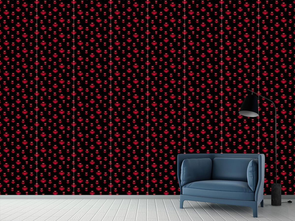 patterned-wallpaper-heart-beat