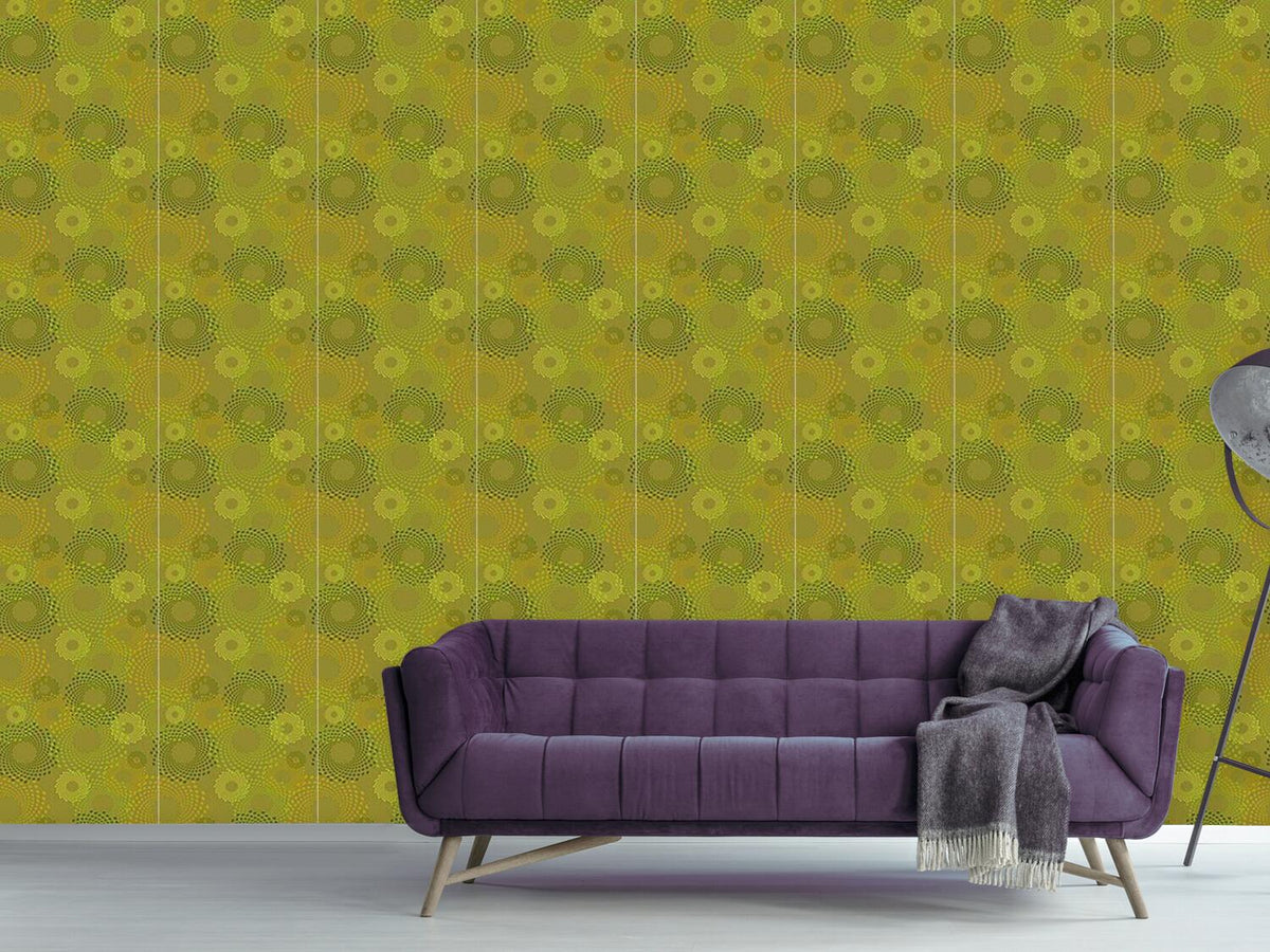 patterned-wallpaper-straw-circles