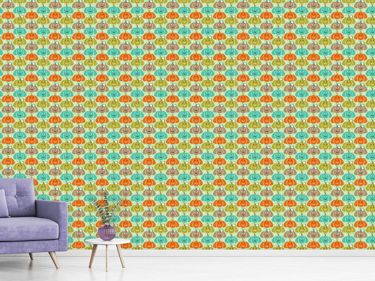 patterned-wallpaper-scary-pumpkins