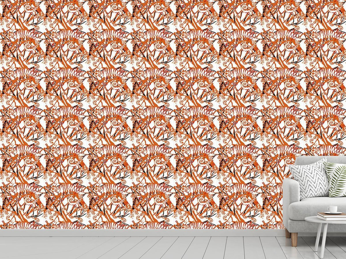 patterned-wallpaper-chameleon-orange