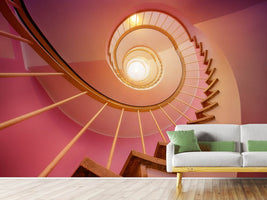 photo-wallpaper-spiral-staircase-in-pink