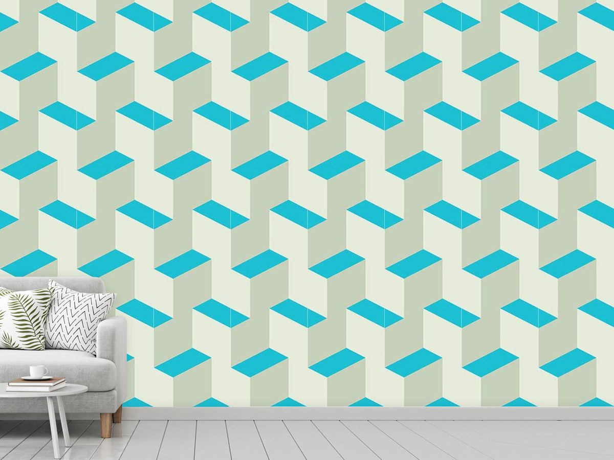 patterned-wallpaper-isometric-steps-3d