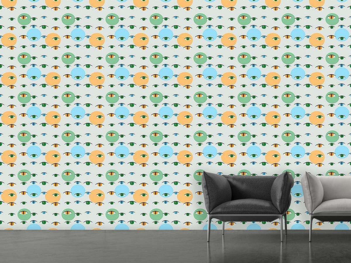 patterned-wallpaper-cat-look