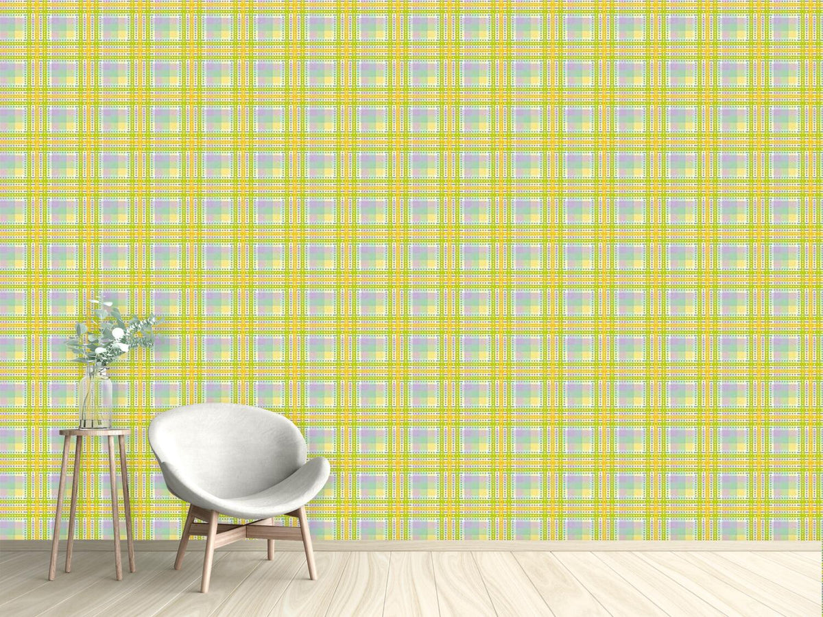 patterned-wallpaper-yellow-tartan