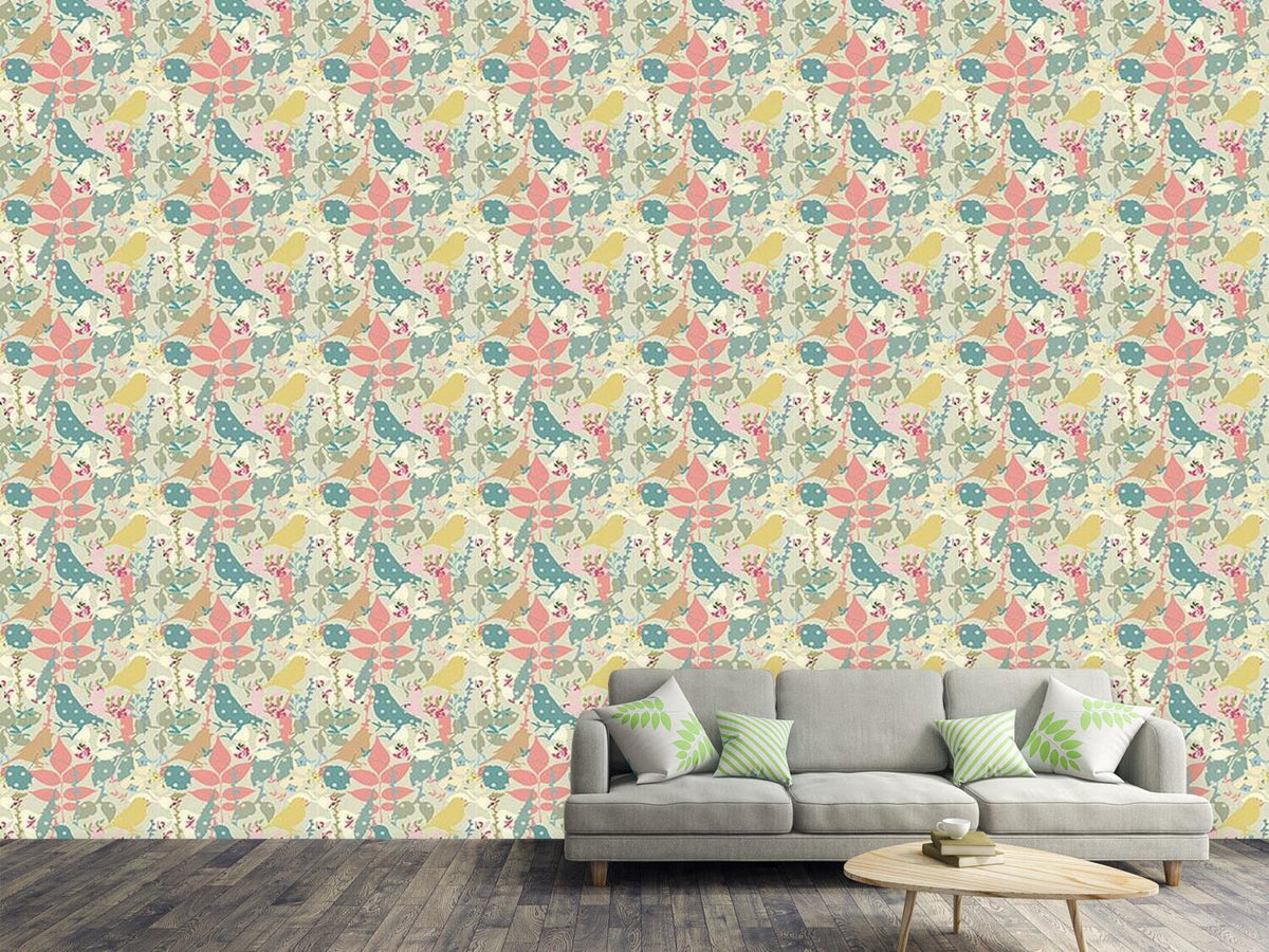 patterned-wallpaper-bird-fantasy-ii