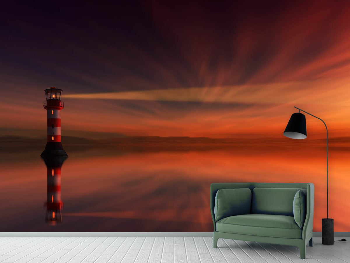 photo-wallpaper-red-sky-at-the-lighthouse