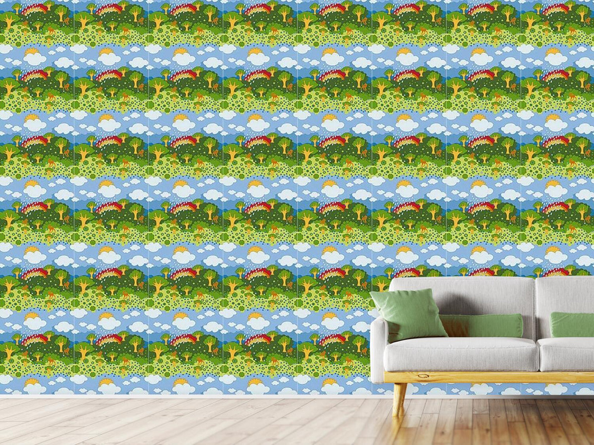 patterned-wallpaper-rainbow-wonderland