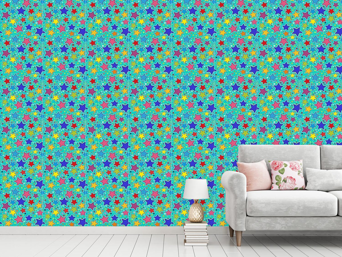 patterned-wallpaper-lucky-star