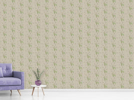 patterned-wallpaper-daisy-flower-beige