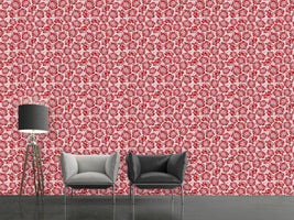 patterned-wallpaper-rose-blossoms-rosey