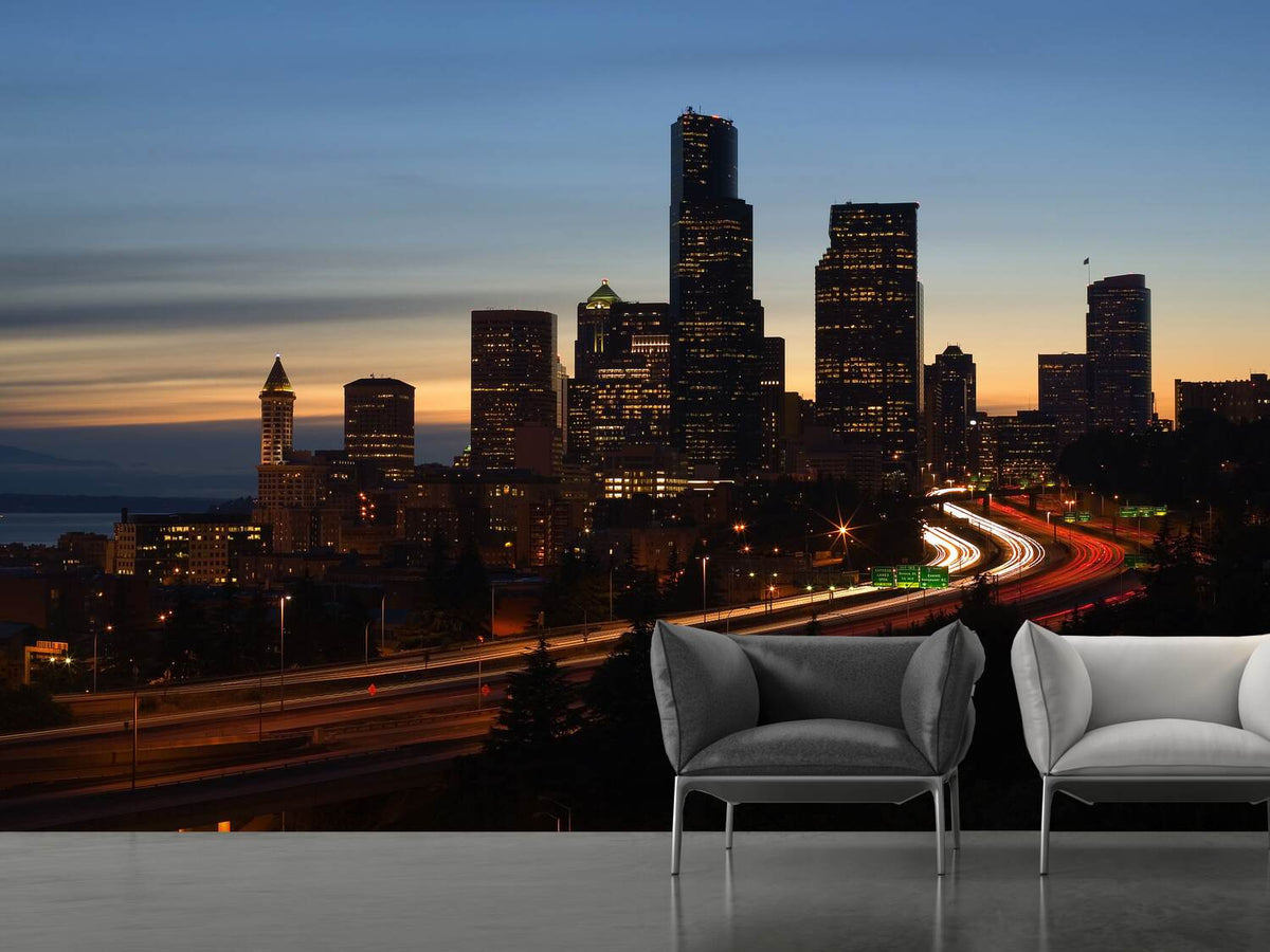 photo-wallpaper-sunset-in-seattle