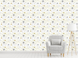 patterned-wallpaper-stars-seam-in-the-snow