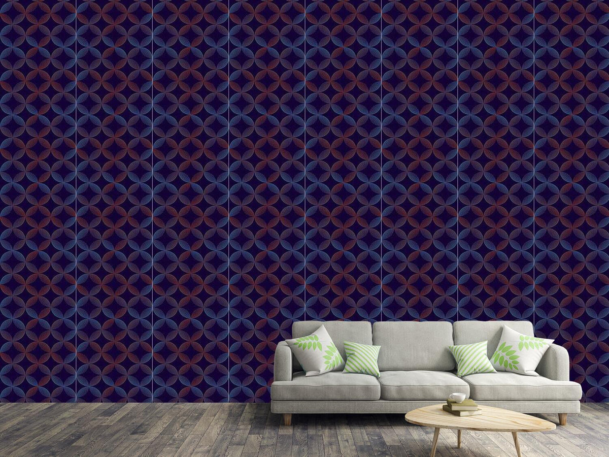 patterned-wallpaper-sound-circles-with-diamonds