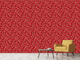 patterned-wallpaper-wintry-christmas-tree-balls