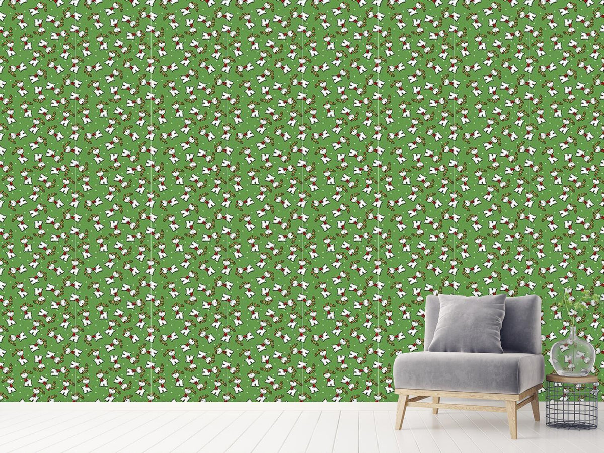 patterned-wallpaper-rudolph-the-red-nosed-reindeer