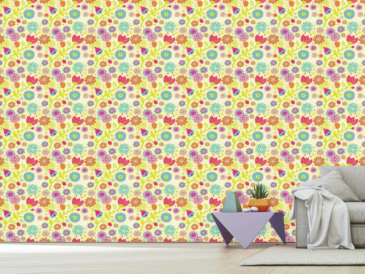 patterned-wallpaper-floral-summer-festival