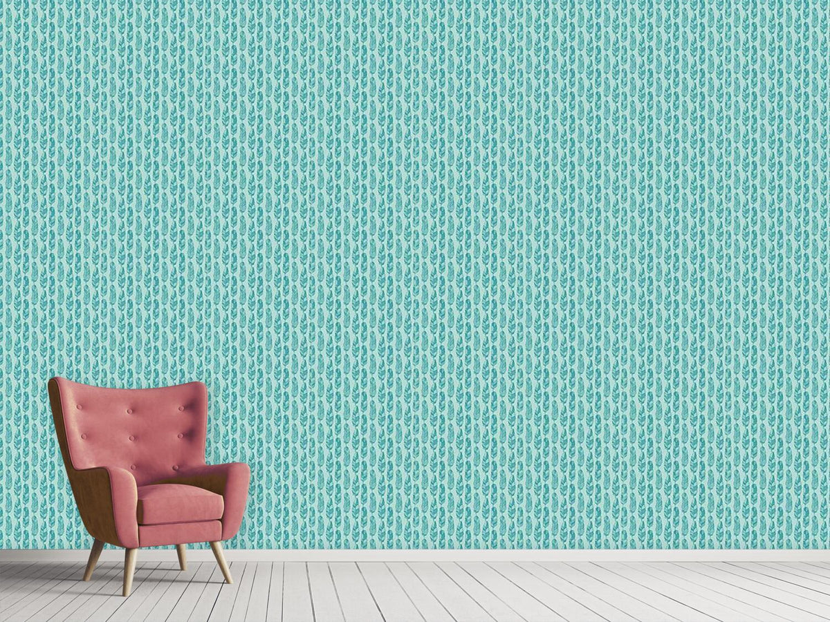 patterned-wallpaper-doodle-feathers