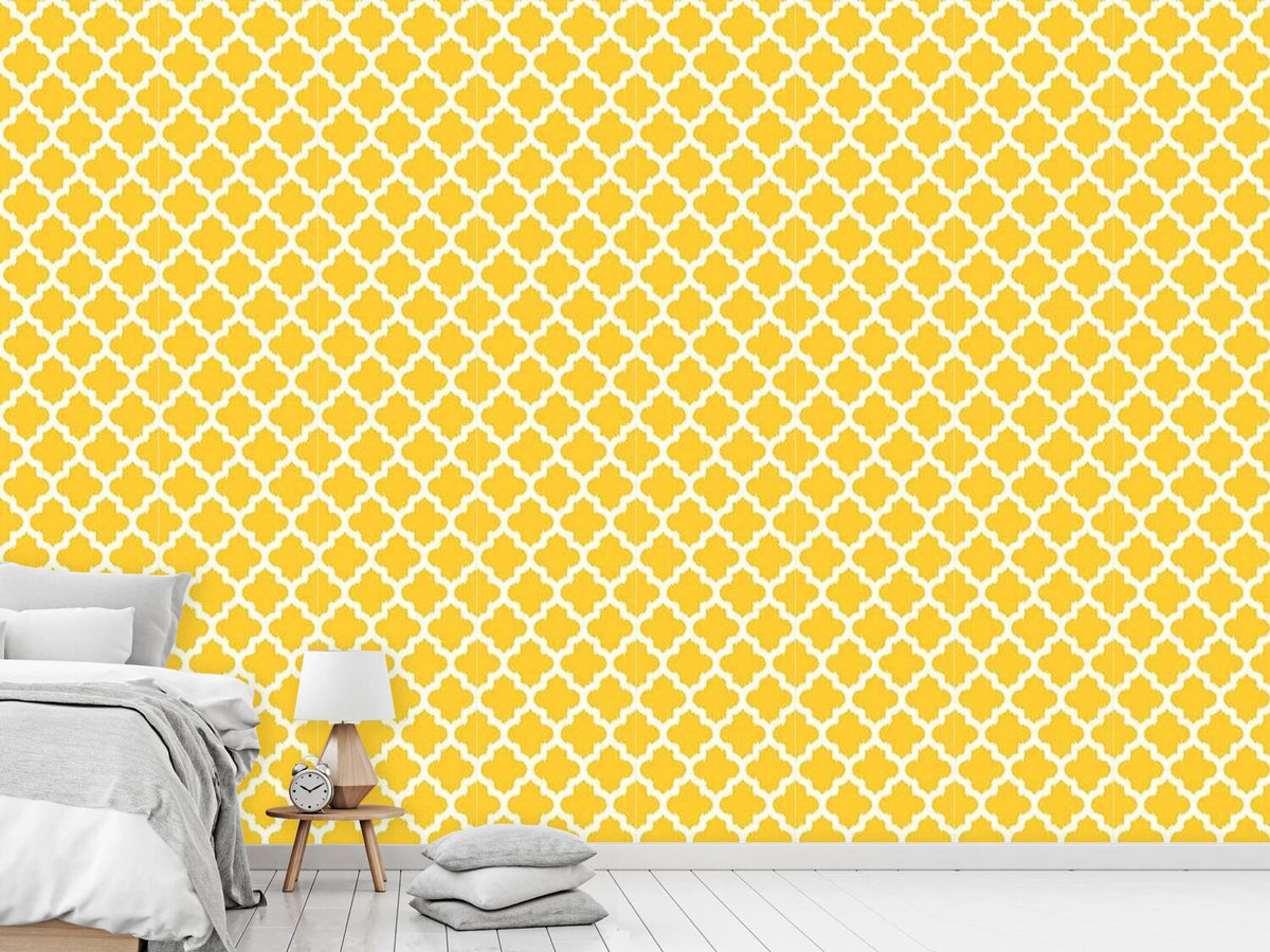 patterned-wallpaper-unique-ikat-yellow