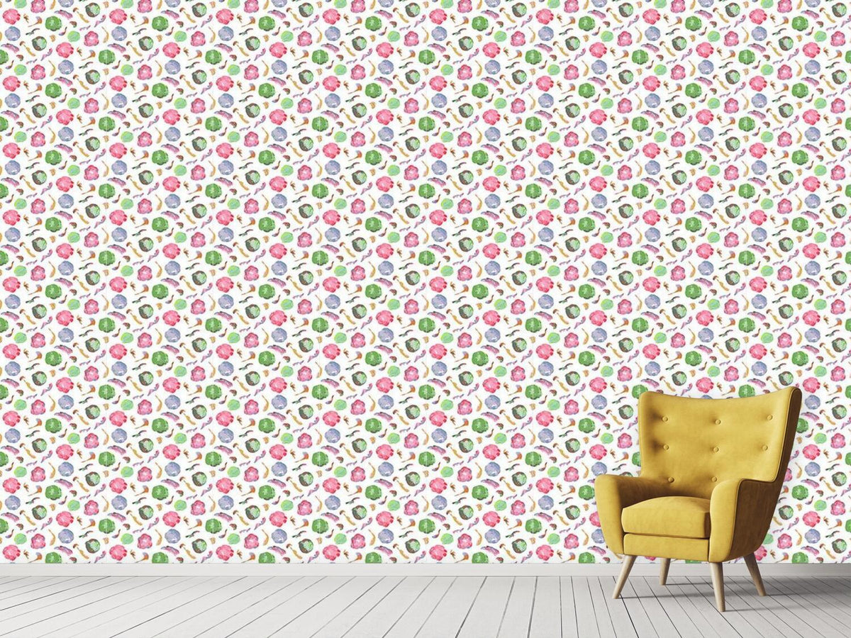 patterned-wallpaper-summer-party