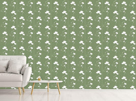 patterned-wallpaper-romantic-floral-design-green