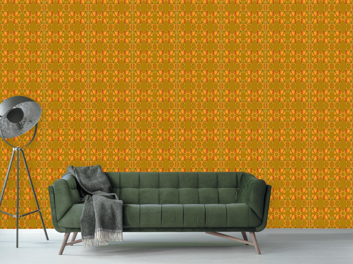 patterned-wallpaper-acorns-and-leaves