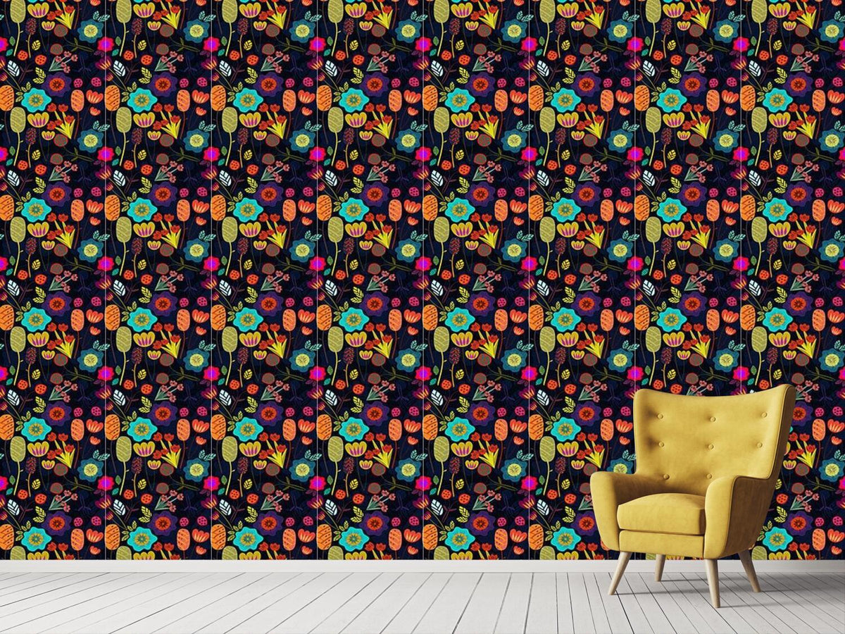 patterned-wallpaper-magic-night-garden