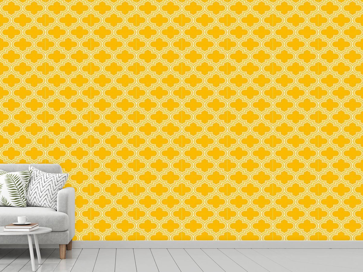 patterned-wallpaper-retro-morocco-yellow