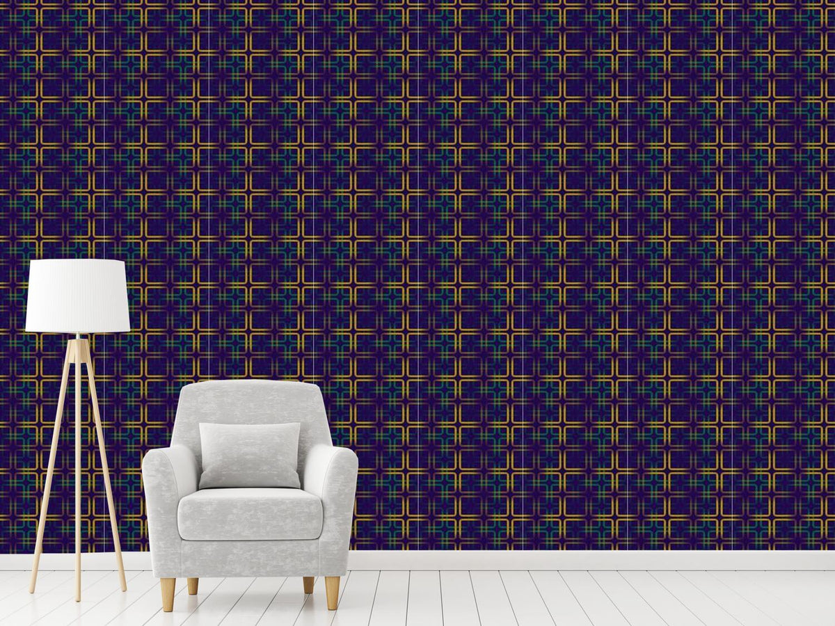 patterned-wallpaper-golden-frames